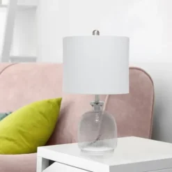 Smokey Hammered Glass Shade Table Lamp-Kirkland's Home Flash Sale
