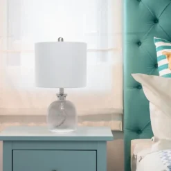 Smokey Hammered Glass Shade Table Lamp-Kirkland's Home Flash Sale