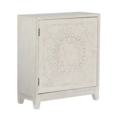 Smokey Resin Medallion Door Cabinet-Kirkland's Home New