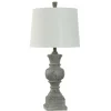 Smokey Slate Gray Baluster Grain Table Lamp-Kirkland's Home Cheap