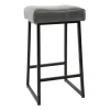 Smokey Vegan Leather Counter Stools, Set Of 2-Kirkland's Home Fashion