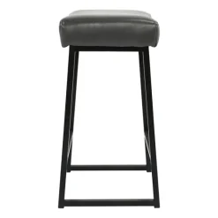 Smokey Vegan Leather Counter Stools, Set Of 2-Kirkland's Home Fashion