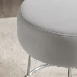 Smokey Velvet Vanity Stool-Kirkland's Home Best