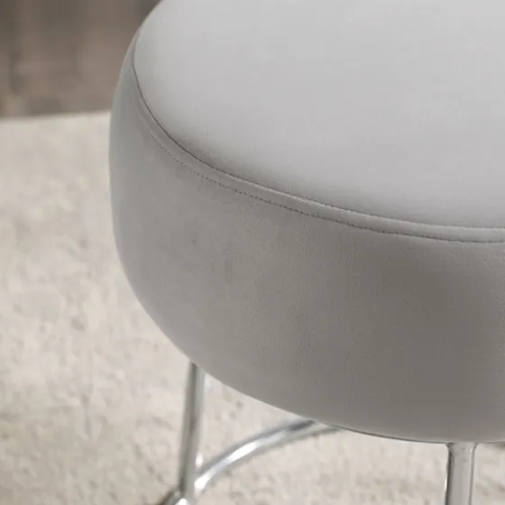 Smokey Velvet Vanity Stool-Kirkland's Home Best