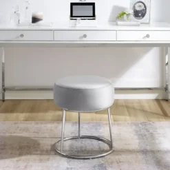 Smokey Velvet Vanity Stool-Kirkland's Home Best
