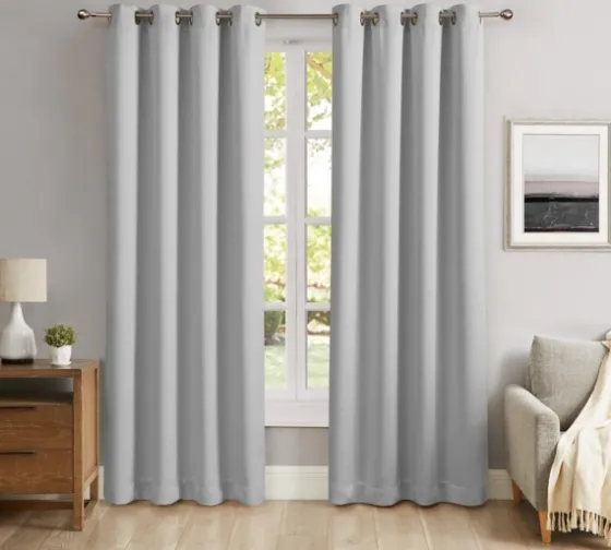 Smoky Blackout Curtain Panel Set, 84 In.-Kirkland's Home Cheap