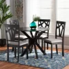 Smoky Gray Upholstered Swoop Back 5-Pc. Dining Set-Kirkland's Home Best Sale