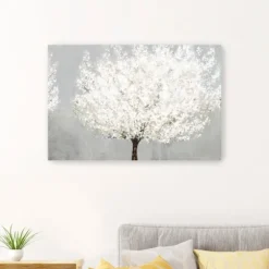 Snow Kissed Blossoms Giclee Canvas Art Print-Kirkland's Home Online