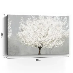 Snow Kissed Blossoms Giclee Canvas Art Print-Kirkland's Home Online