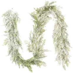 Snowy Cedar Garland, 75 In.-Kirkland's Home Cheap