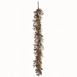 Snowy Eucalyptus Berry Mix Christmas Garland-Kirkland's Home Hot