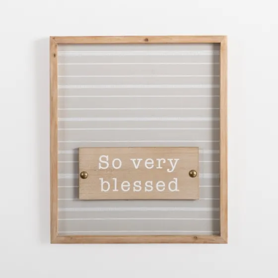 So Very Blessed Wall Plaque-Kirkland's Home Online