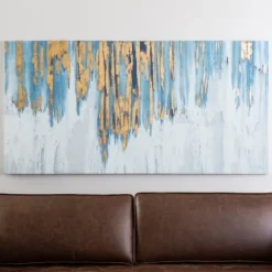 Sodalite Drips Canvas Art Print, 60X30 In.-Kirkland's Home Store