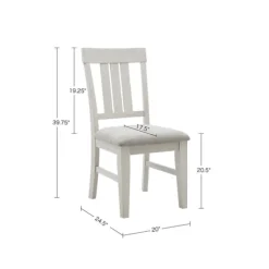 Sofia White High Back Dining Chairs, Set Of 2-Kirkland's Home Cheap