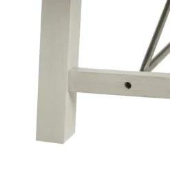 Sofia Wooden Dining Bench With Metal Bars-Kirkland's Home New