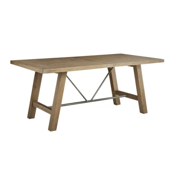 Sofia Wooden Dining Table With Metal Bars-Kirkland's Home Shop