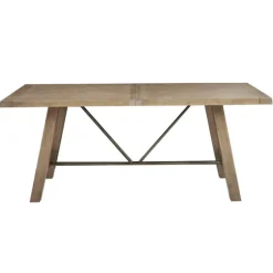 Sofia Wooden Dining Table With Metal Bars-Kirkland's Home Shop