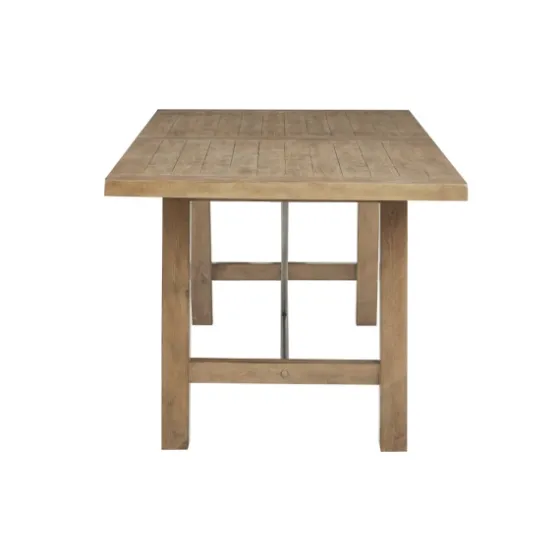Sofia Wooden Dining Table With Metal Bars-Kirkland's Home Shop