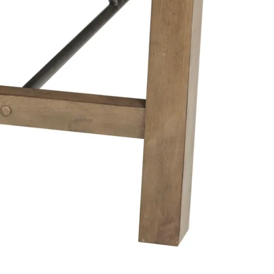 Sofia Wooden Dining Table With Metal Bars-Kirkland's Home Shop