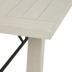 Sofia Wooden Dining Table With Metal Bars-Kirkland's Home Outlet