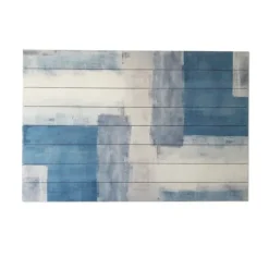 Soft Blue Abstract Wood Wall Plaque-Kirkland's Home Best