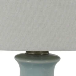 Soft Blue Embossed Ceramic Table Lamps, Set Of 2-Kirkland's Home Cheap