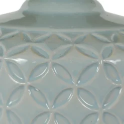 Soft Blue Embossed Ceramic Table Lamps, Set Of 2-Kirkland's Home Cheap