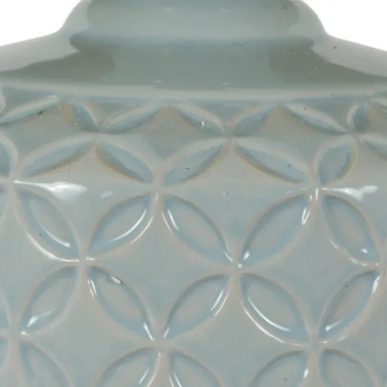 Soft Blue Embossed Ceramic Table Lamps, Set Of 2-Kirkland's Home Cheap