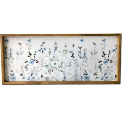 Soft Blue Garden Framed Canvas Art Print-Kirkland's Home Cheap