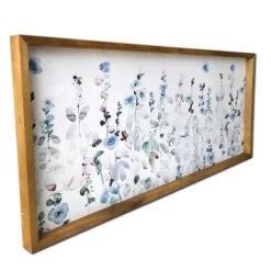 Soft Blue Garden Framed Canvas Art Print-Kirkland's Home Cheap