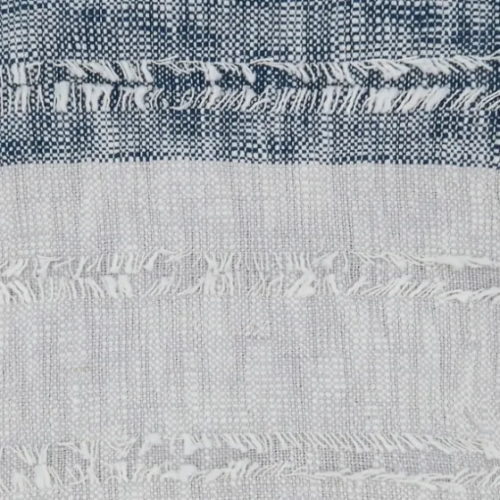 Soft Blue Textured Striped Tassel Throw-Kirkland's Home Cheap