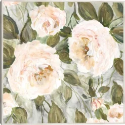 Soft California Roses Framed Canvas Art-Kirkland's Home Hot