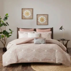 Soft Pink Tufted King 3-Pc. Comforter Set-Kirkland's Home Online