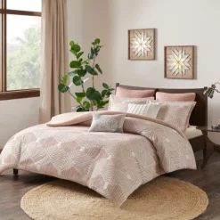 Soft Pink Tufted King 3-Pc. Comforter Set-Kirkland's Home Online