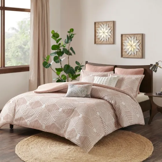 Soft Pink Tufted King 3-Pc. Comforter Set-Kirkland's Home Online