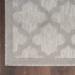 Soft Silver Trellis Outdoor Area Rug, 4X6-Kirkland's Home Hot