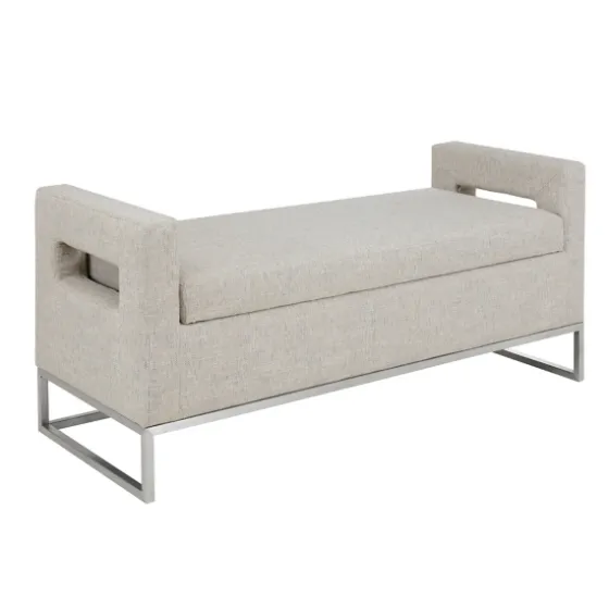 Soft Storage Bench With Open Sides-Kirkland's Home Fashion