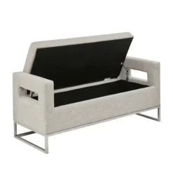 Soft Storage Bench With Open Sides-Kirkland's Home Fashion