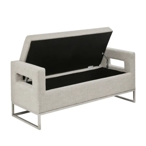 Soft Storage Bench With Open Sides-Kirkland's Home Fashion