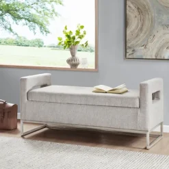 Soft Storage Bench With Open Sides-Kirkland's Home Fashion