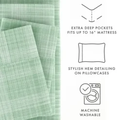 Soft Thatch 3-Pc. Twin Sheet Set-Kirkland's Home Store