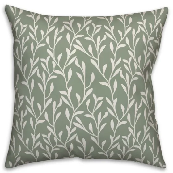 Soft Turquoise Floral Print Pillow-Kirkland's Home Clearance