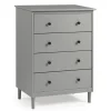 Solid Pine Wood 4-Drawer Dresser-Kirkland's Home Shop