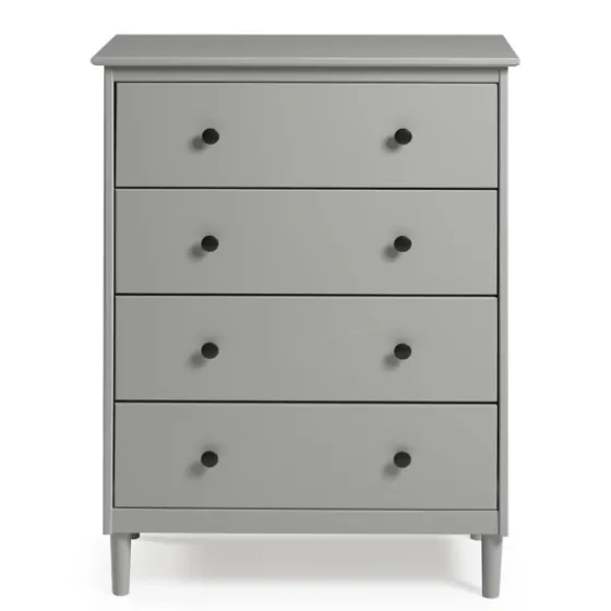 Solid Pine Wood 4-Drawer Dresser-Kirkland's Home Shop