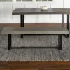 Solid Wood Two-Tone Dining Bench-Kirkland's Home Fashion