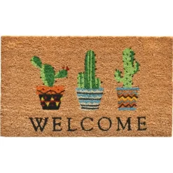 Southwestern Cactus Coir Doormat-Kirkland's Home Online