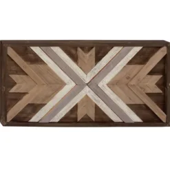 Southwestern Chevron Wood Wall Plaque-Kirkland's Home Outlet