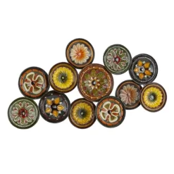 Southwestern Floral Ceramic Plates Wall Plaque-Kirkland's Home Best
