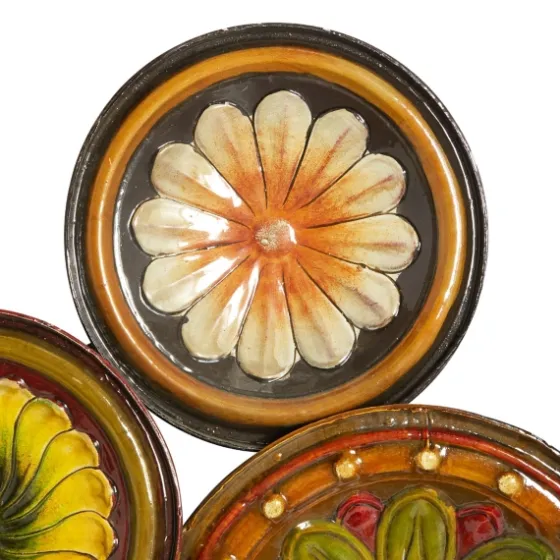 Southwestern Floral Ceramic Plates Wall Plaque-Kirkland's Home Best