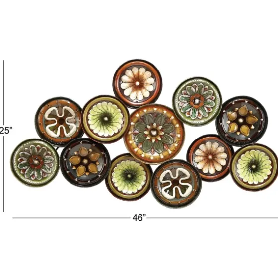 Southwestern Floral Ceramic Plates Wall Plaque-Kirkland's Home Best